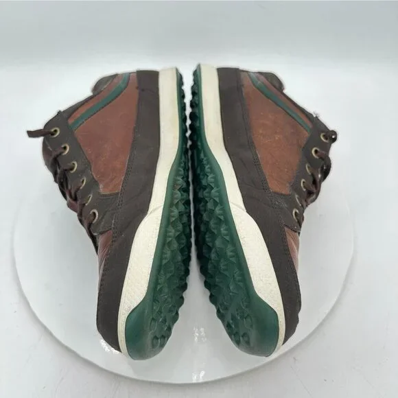 FootJoy Contour Casual Men Size 11M 54275 Dark Brown Green Leather Golf Shoes - Picture 7 of 12